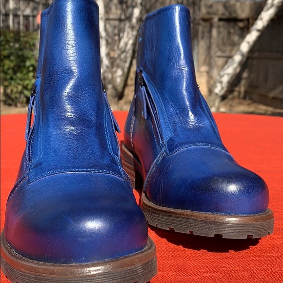 Jafa 402 Zipper Ankle Boots Cobalt Size 38 NWOB - Picture 8 of 10